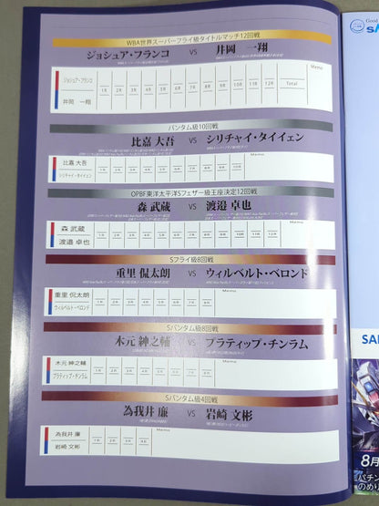 ★覚悟のリマッチ★ ジョシュア・フランコvs井岡一翔