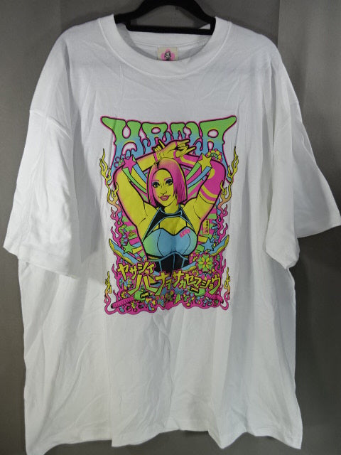 木村花 ドージョーアッパレ イラストTシャツ②(ホワイト)