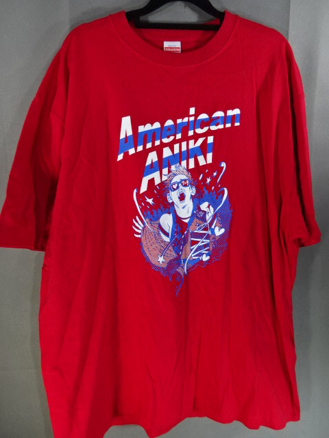 水波綾「American ANIKI」Tシャツ①(レッド)