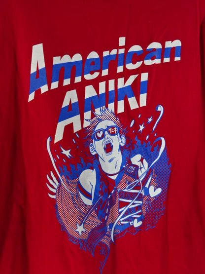 水波綾「American ANIKI」Tシャツ①(レッド)