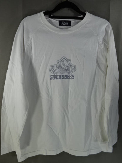 秋山準 「STERNNESS」  ロングスリーブTシャツ①(ホワイト)