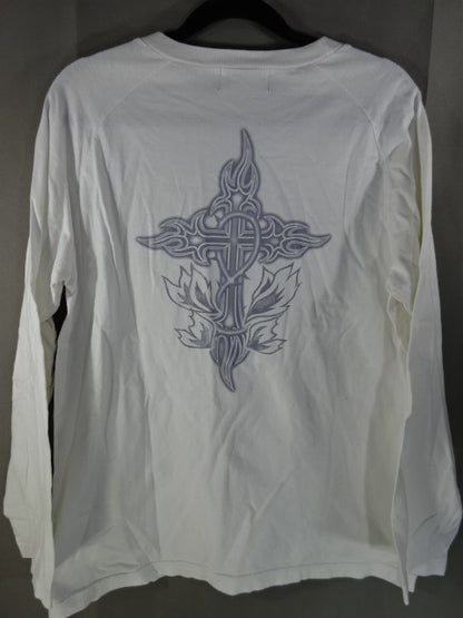 秋山準 「STERNNESS」  ロングスリーブTシャツ①(ホワイト)