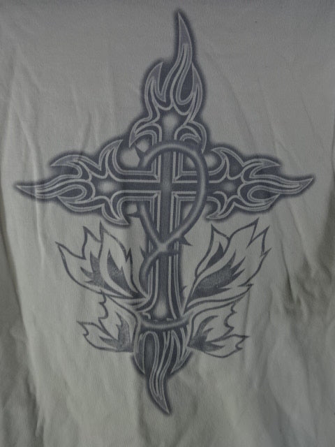 秋山準 「STERNNESS」  ロングスリーブTシャツ①(ホワイト)