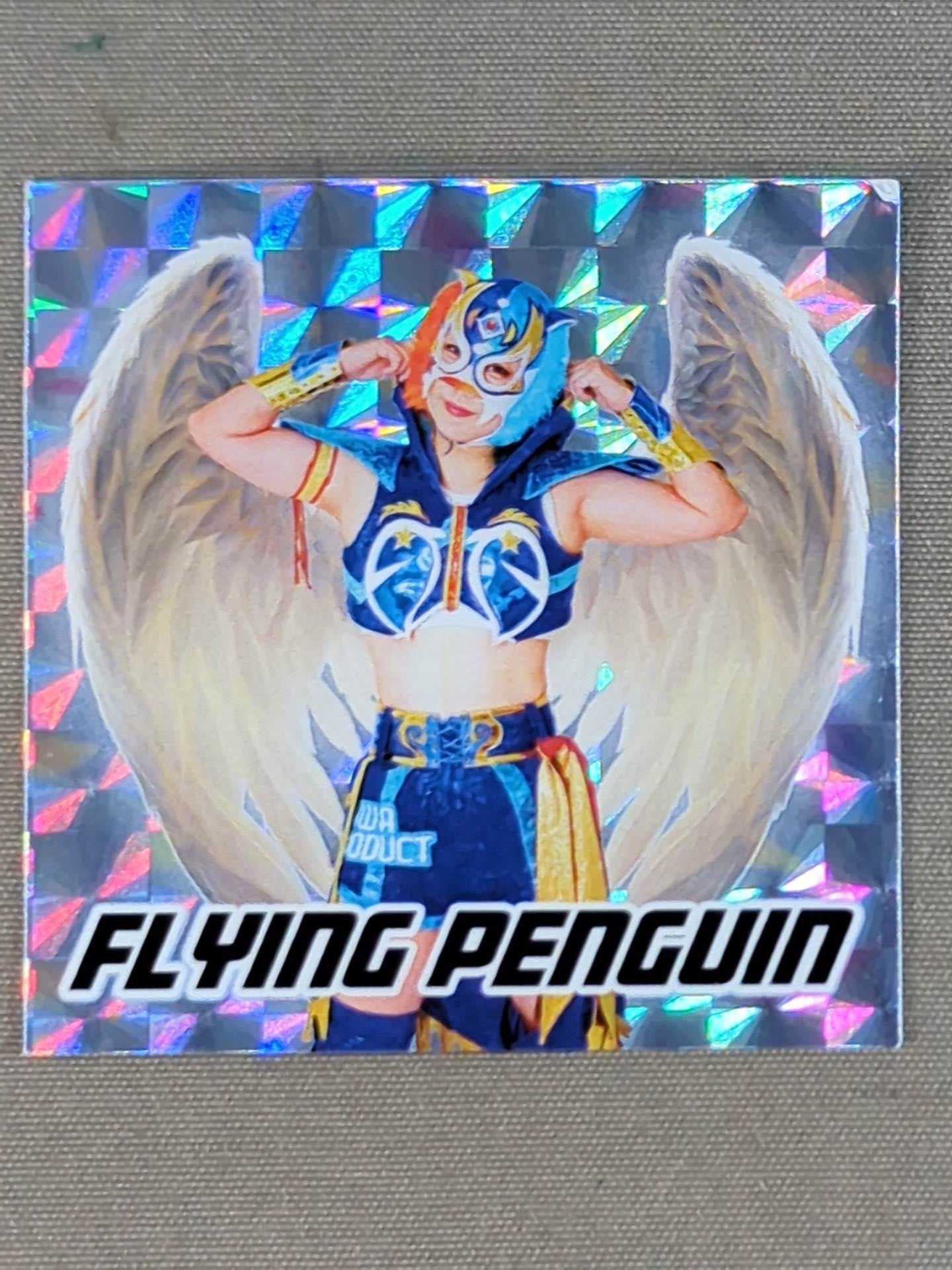 Flying Penguin Hologram Sticker