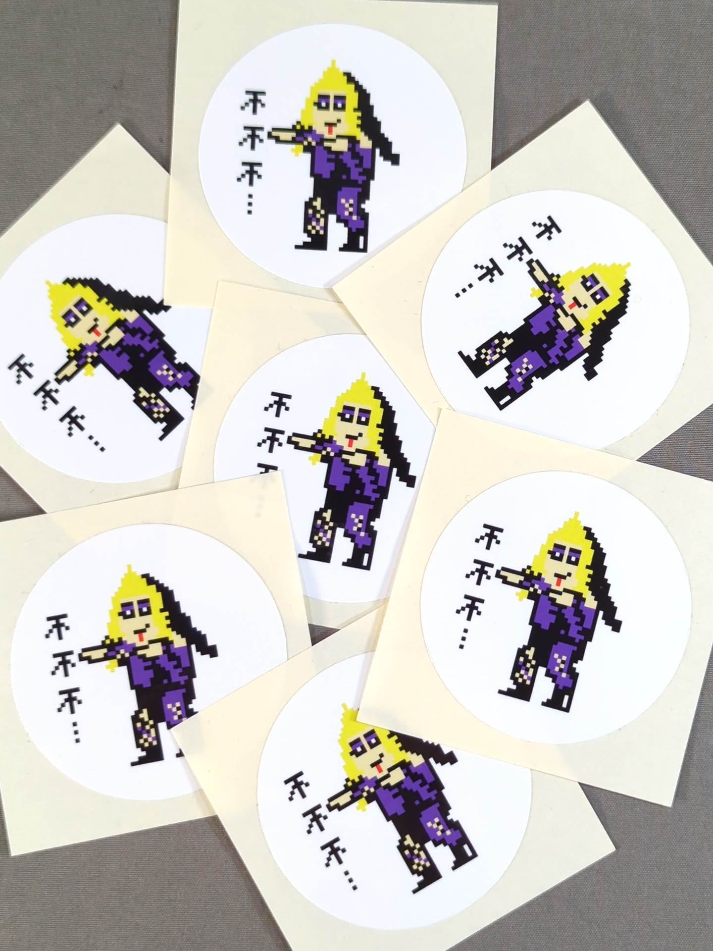 Cassandra Miyagi "No No No ..." Dot Illustration Sticker Set