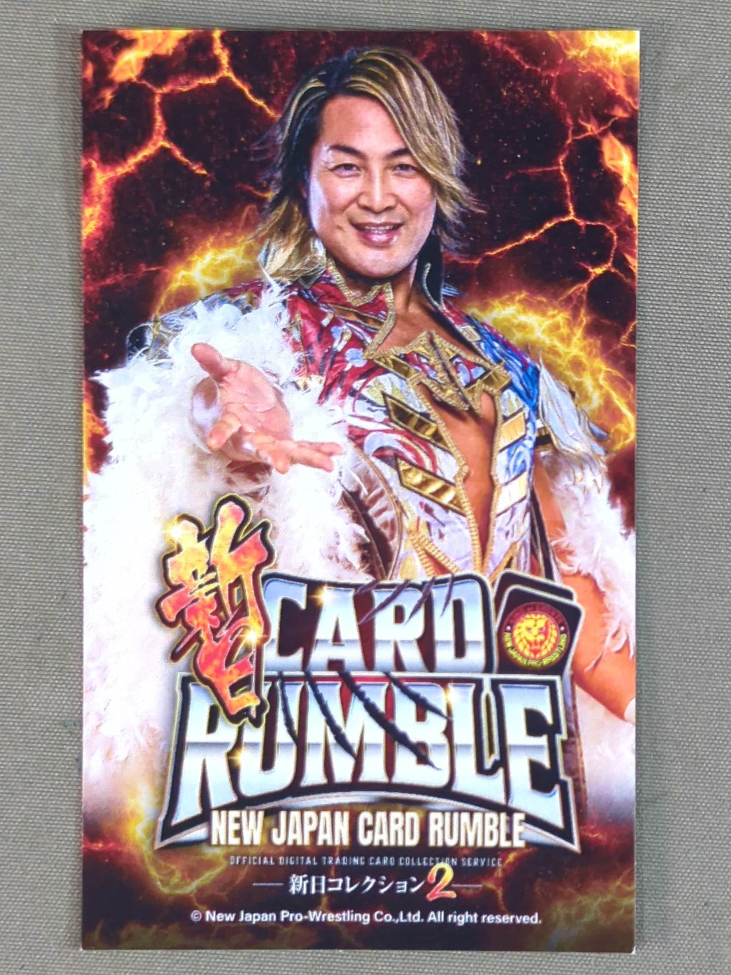 ★ ★ not sold in stores Hiroshi Tanahashi  "New Japan " CARD RUMBLE -New Japan Collection 2-" venue-limited sticker