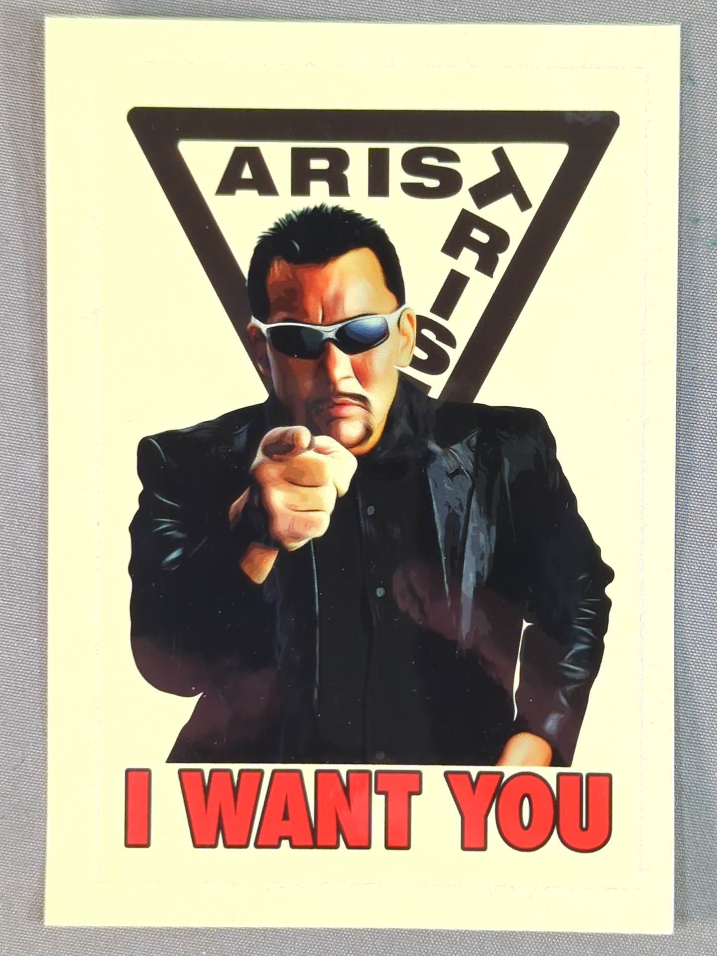 ★ ★ ARISTRIST Masahiro Chono "I WANT YOU" sticker