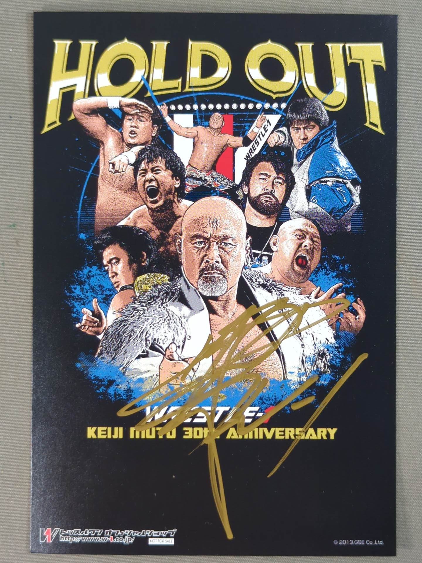 【hand signed autograph】 Muto Keiji  " HOLD OUT" Postcard