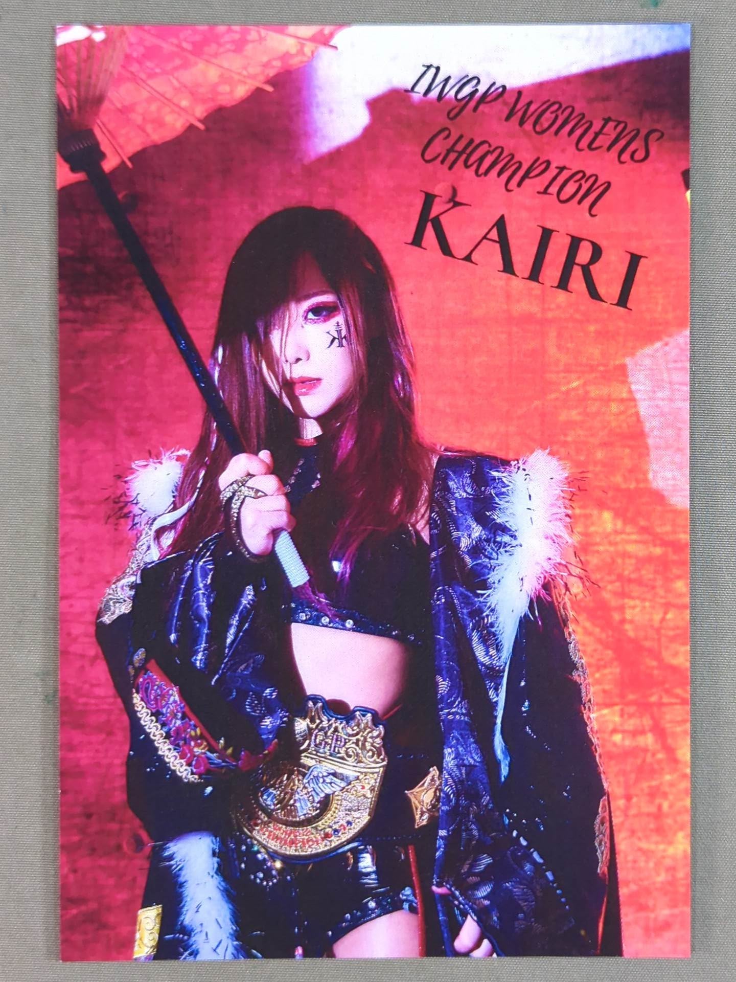 KAIRI "IWGP Women's Championship" Postcard (1)
