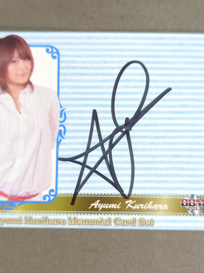 2013 BBM Ayumi Kurihara  (Private Server) Formula autographed card 
