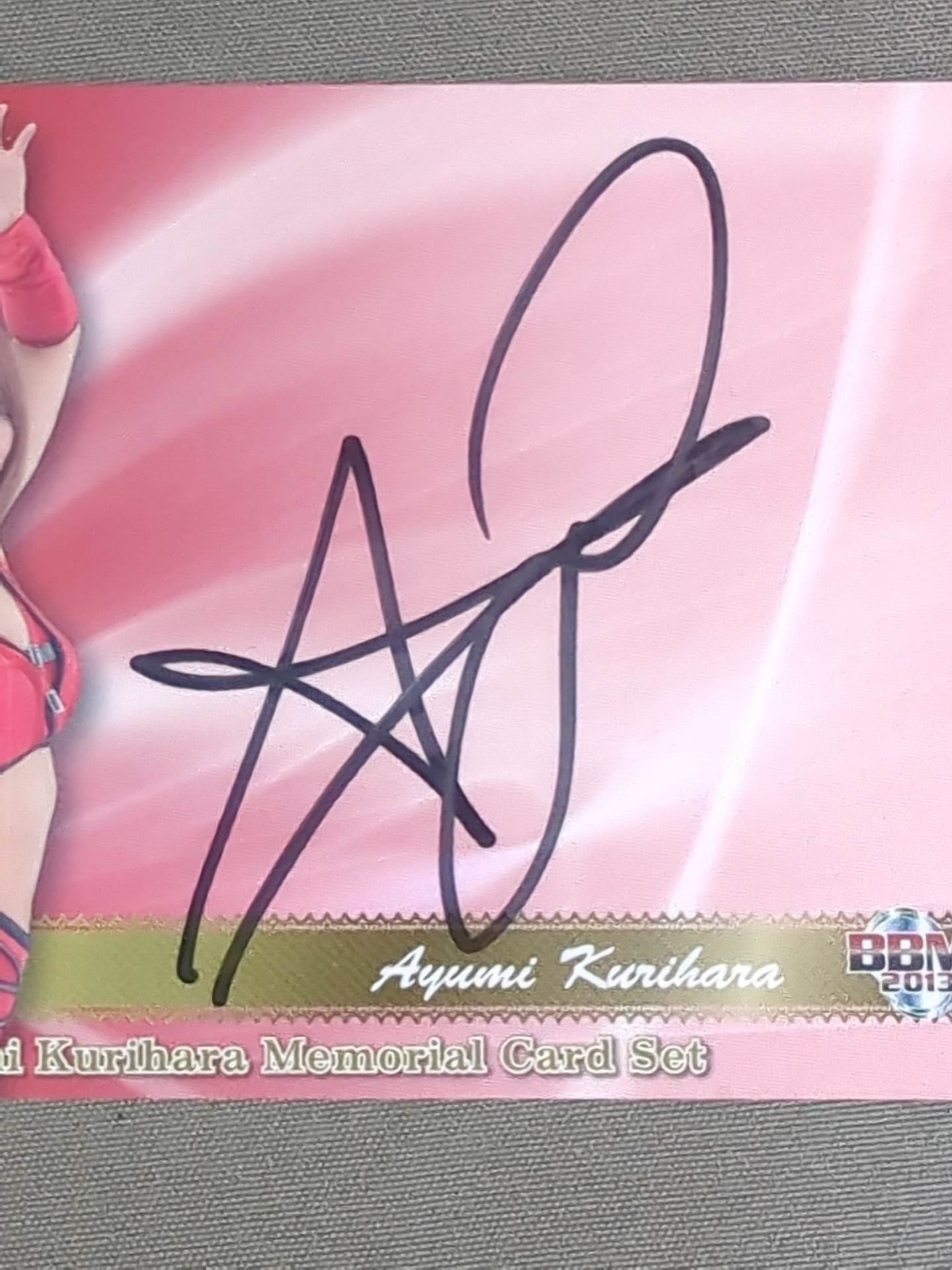 2013 BBM Ayumi Kurihara  (Red Costume) Official autographed card 