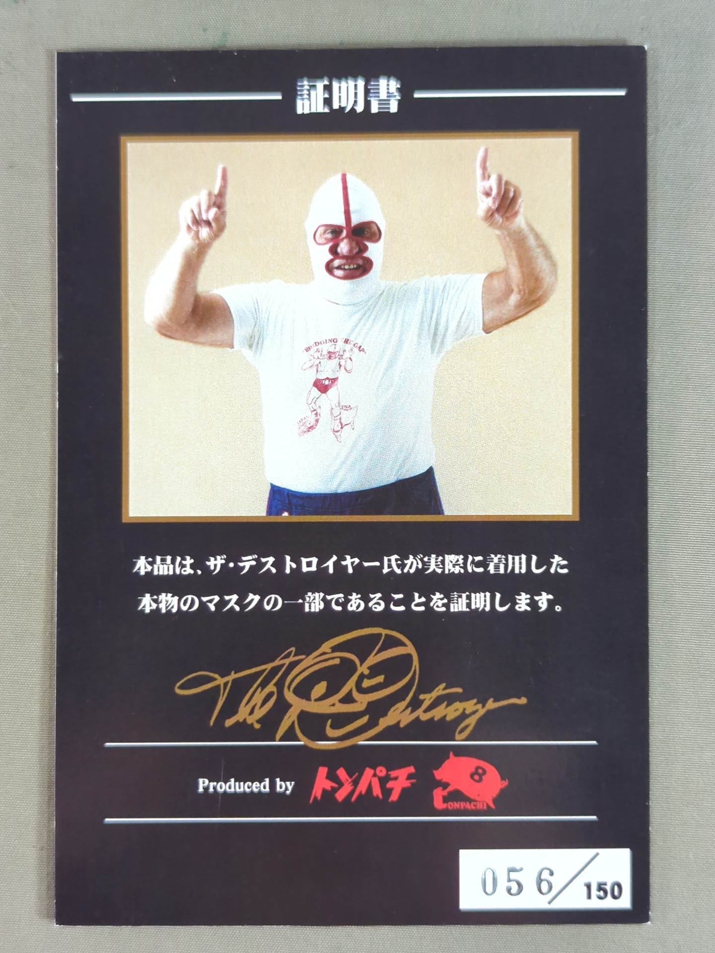 The Destroyer worn by him  Costume Card (Mask)