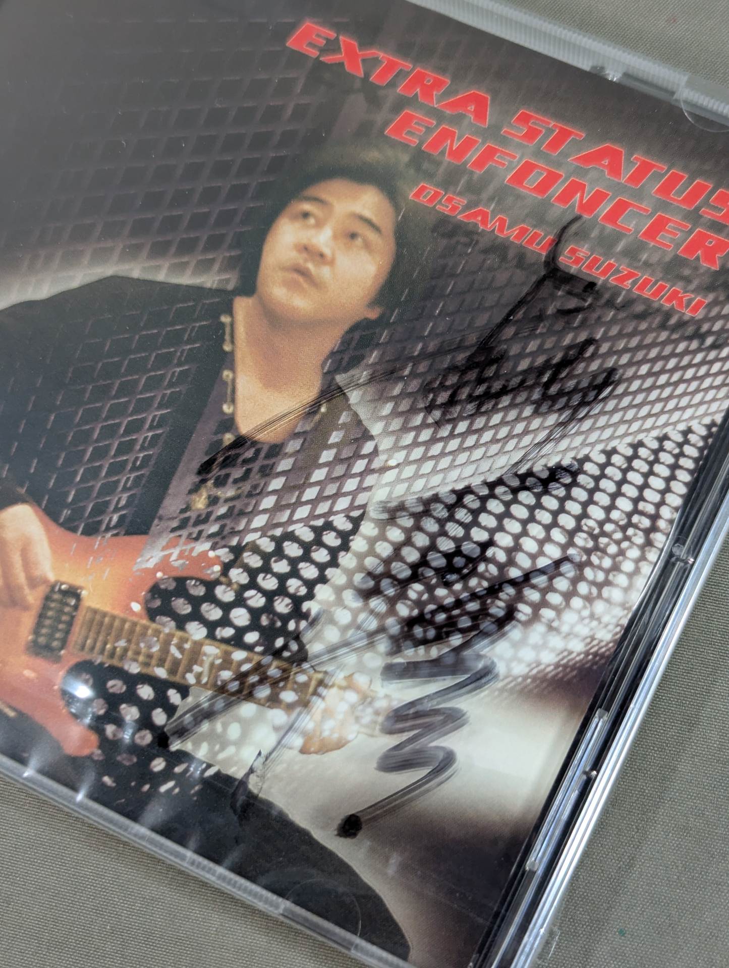【hand signed autograph】 Osamu Suzuki / EXTRA STATUS-ENFONCER