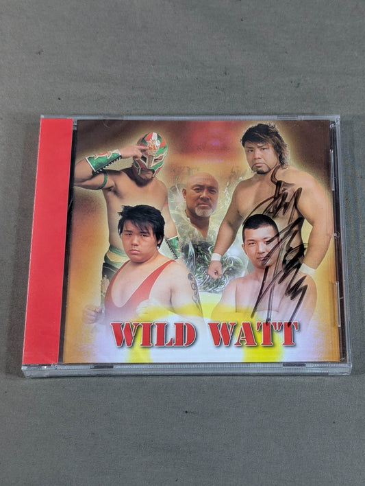 【Osamu Suzuki hand signed autograph 】WILD WATT / ALL JAPAN PRO- Wrestling 