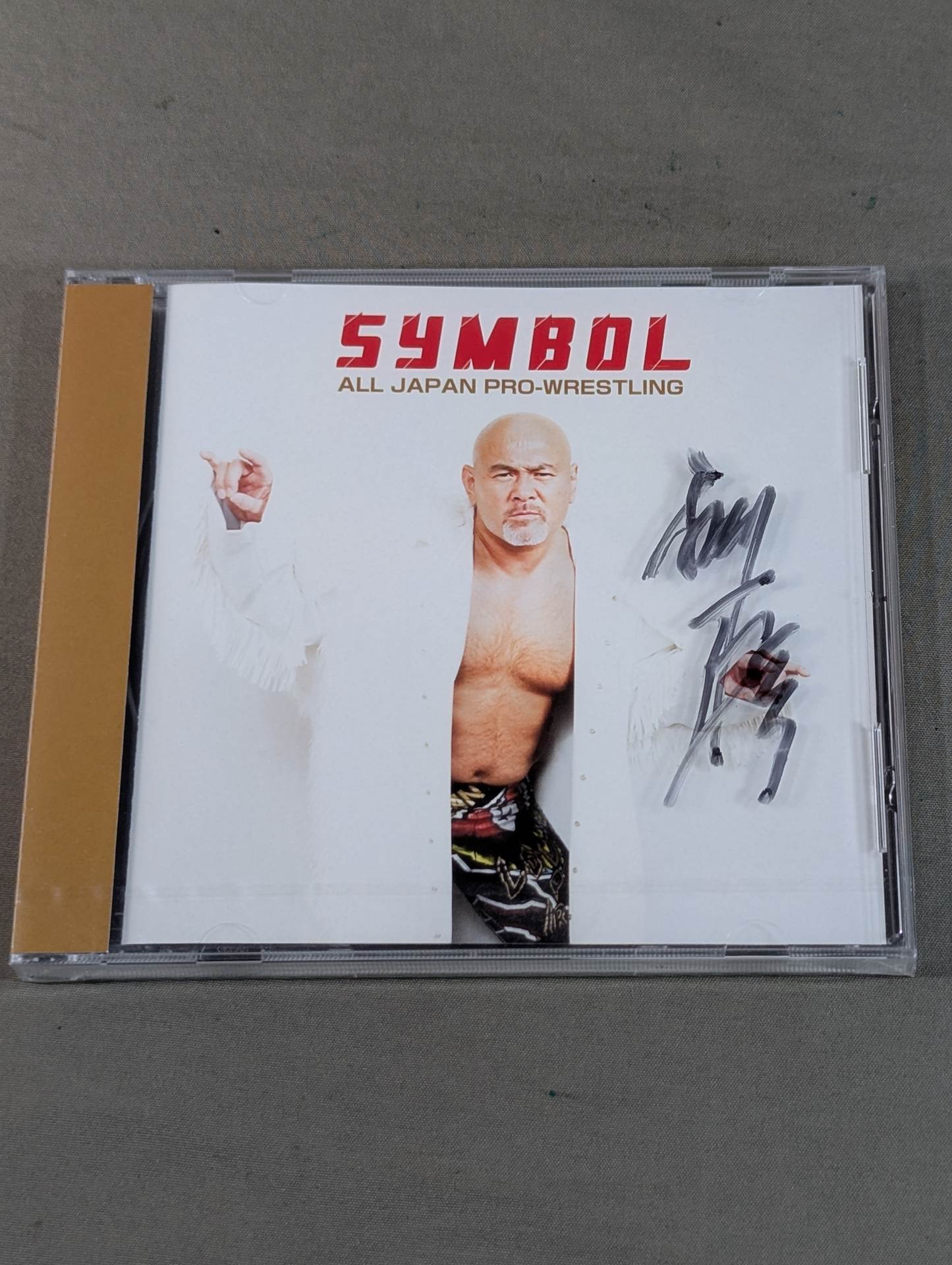【Osamu Suzuki hand signed autograph 】SYMBOL / ALL JAPAN PRO- Wrestling 