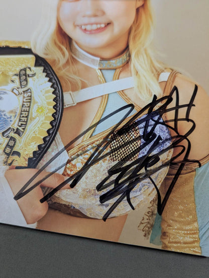 【Victoria Yuzuki  hand signed autograph 】FOTOLIBRE de Mascara Numero.77