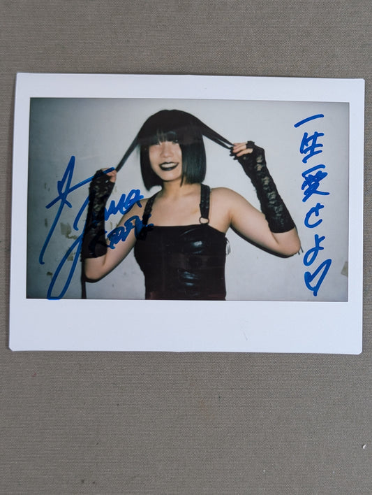 RINA  hand signed autograph  Cheki (A-5)