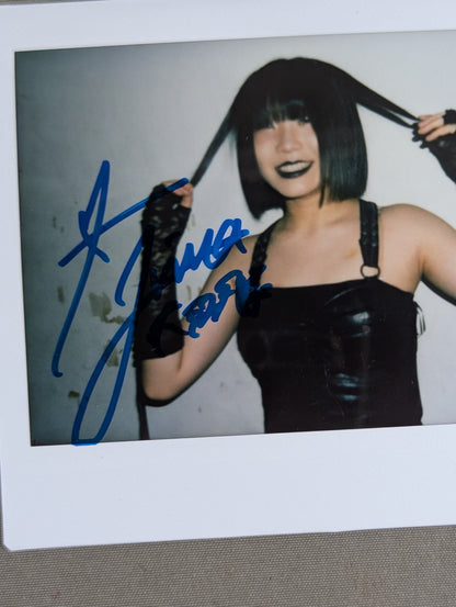RINA  hand signed autograph  Cheki (A-5)