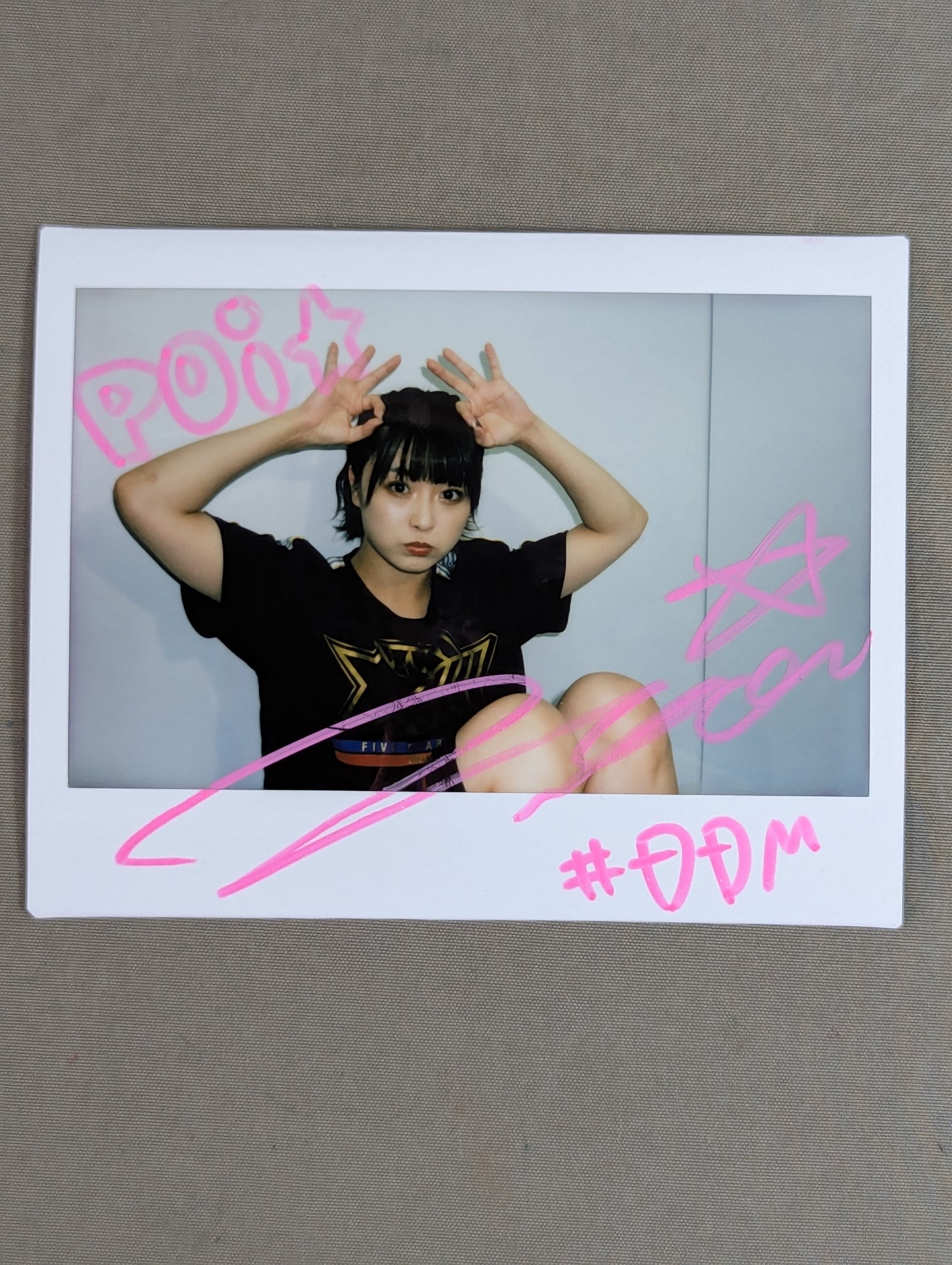 NATSUPOI  hand signed autograph  Cheki (G-8）