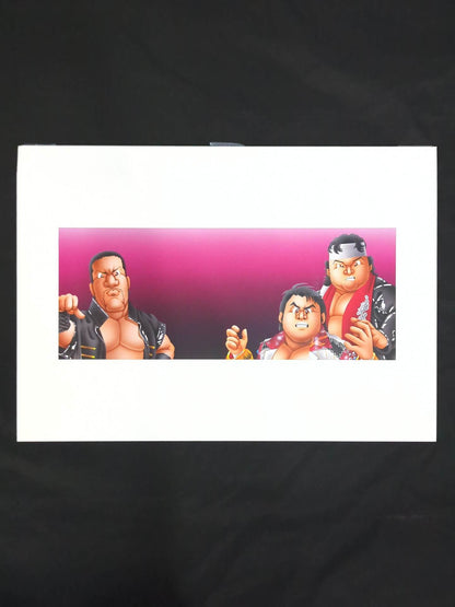 ★坂井永年氏 原画作品★「STRONG STYLE EVOLUTION IN OSAKA」闘魂三銃士