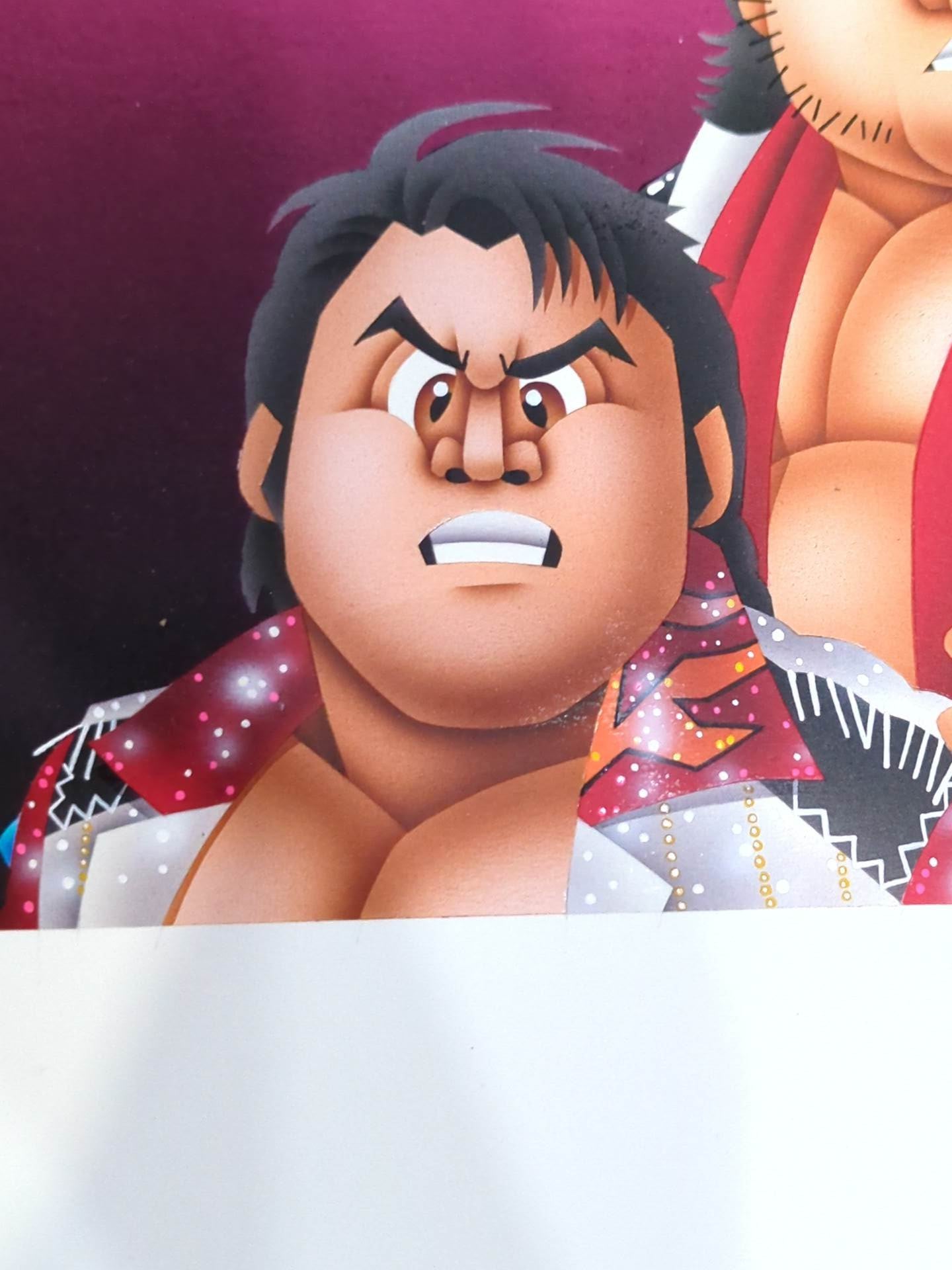 ★坂井永年氏 原画作品★「STRONG STYLE EVOLUTION IN OSAKA」闘魂三銃士