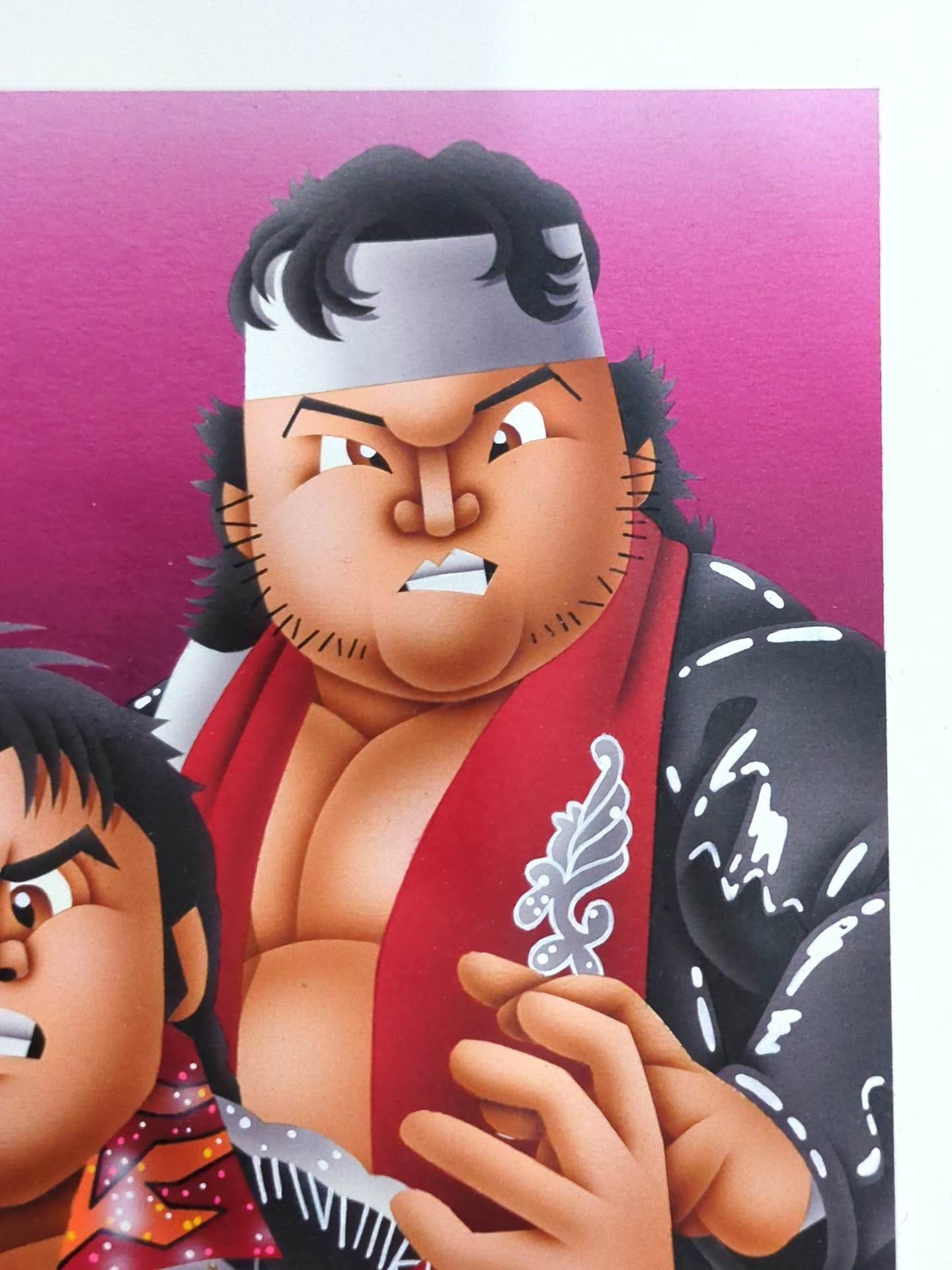 ★坂井永年氏 原画作品★「STRONG STYLE EVOLUTION IN OSAKA」闘魂三銃士