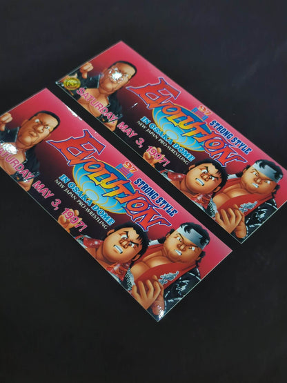 ★坂井永年氏 原画作品★「STRONG STYLE EVOLUTION IN OSAKA」闘魂三銃士