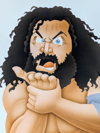 ★坂井永年氏 原画作品★「超獣」ブルーザー・ブロディ