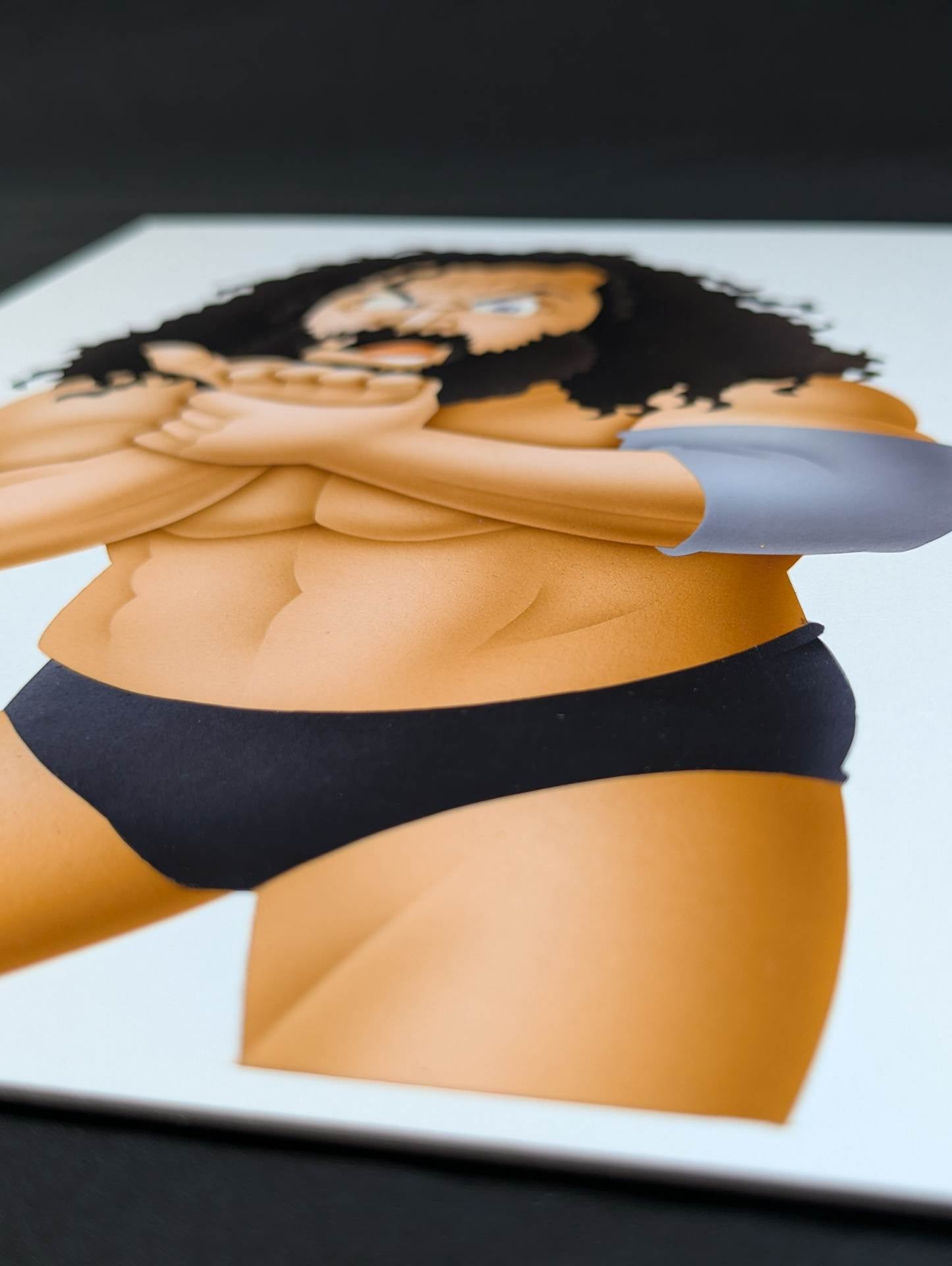 ★坂井永年氏 原画作品★「超獣」ブルーザー・ブロディ