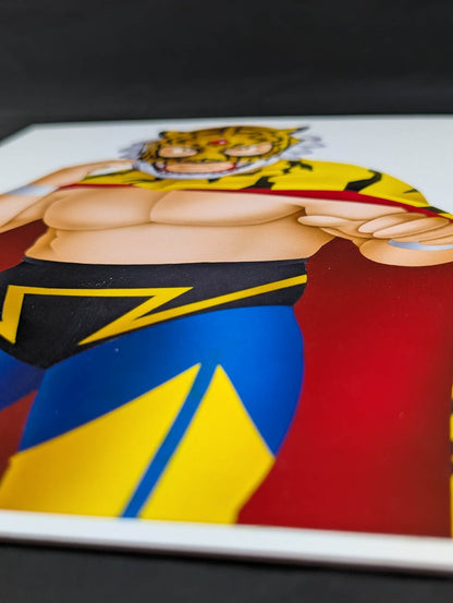 ★坂井永年氏 原画作品★「四次元殺法」初代タイガーマスク(縫いぐるみ)