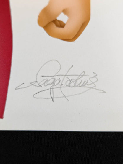 ★坂井永年氏 原画作品★「四次元殺法」初代タイガーマスク(赤＆金ハーフ)