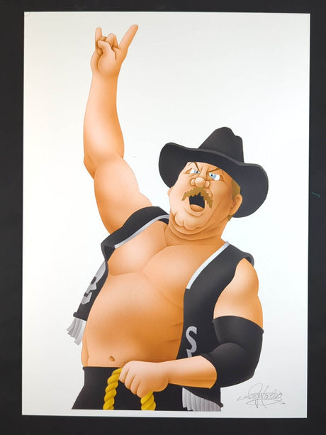 ★ Nagatoshi Sakai Original painting "★ Unsinkable Ship" Stan Hansen