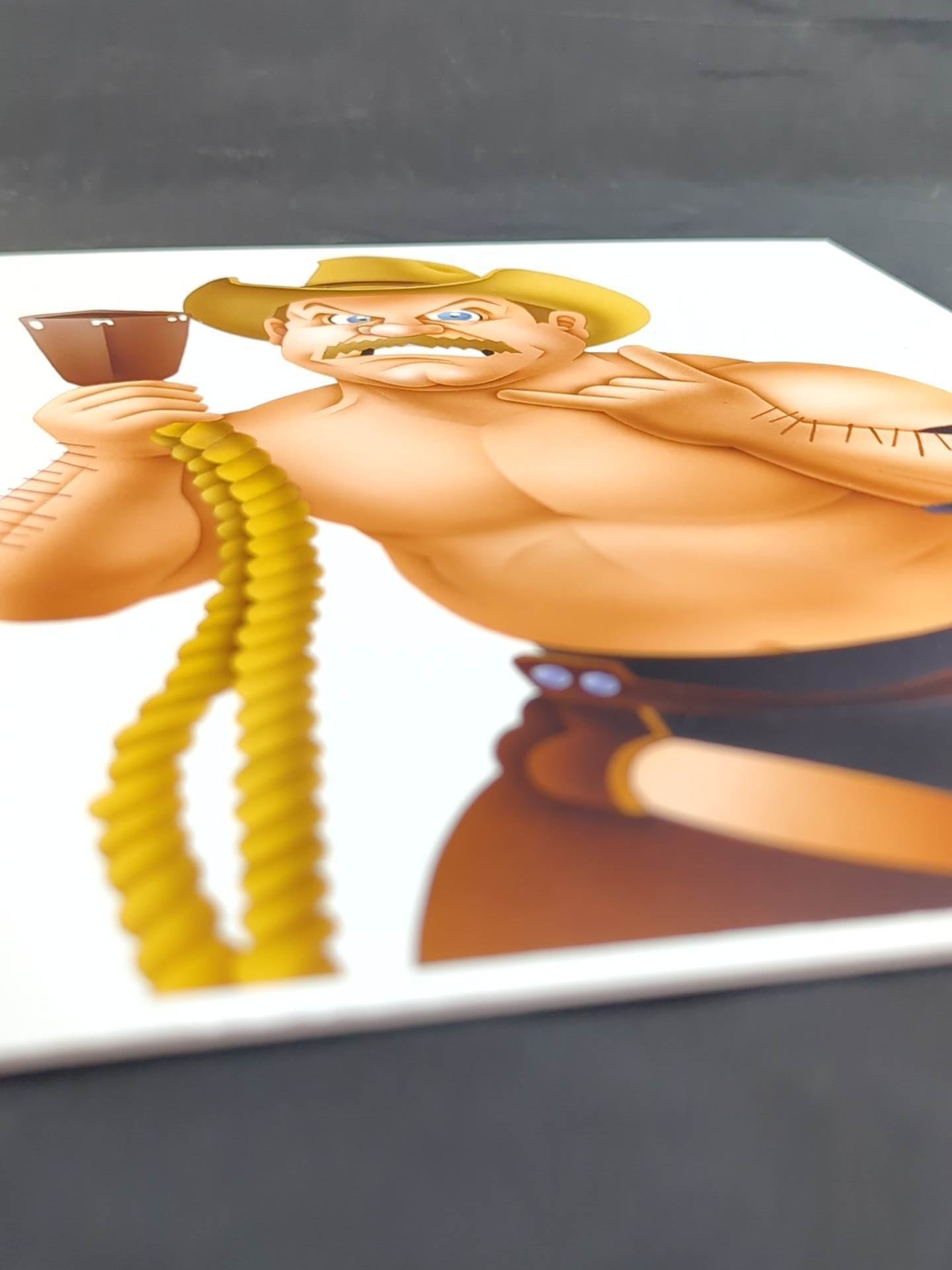 ★坂井永年氏 原画作品★「不沈艦」スタン・ハンセン