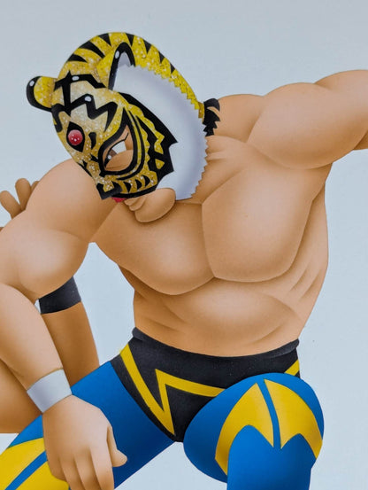 ★坂井永年氏 原画作品★「四次元殺法」初代タイガーマスクvs初代ブラックタイガー