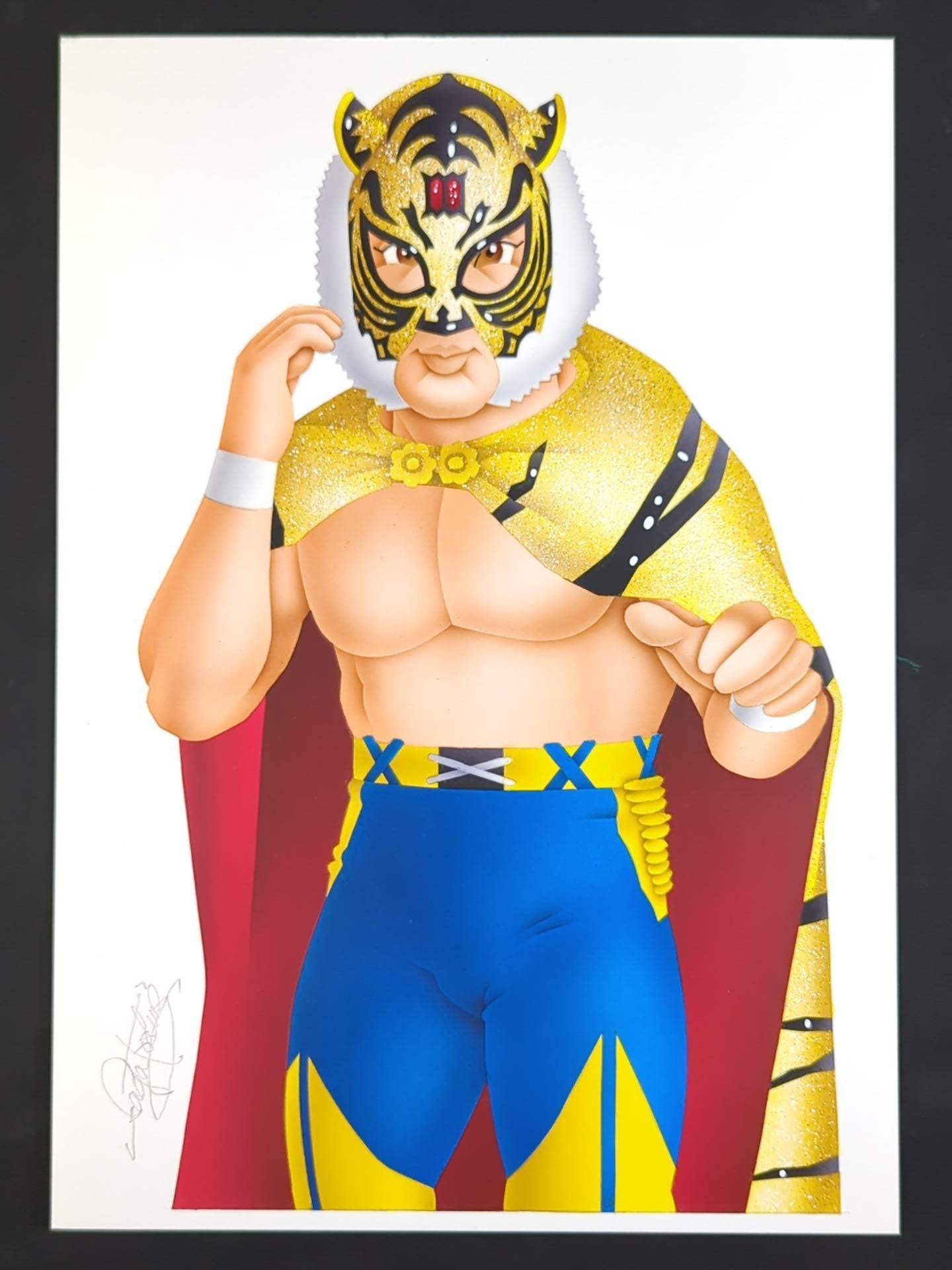 ★坂井永年氏 原画作品★「四次元殺法」初代タイガーマスク(Ⅲマークタイプ)