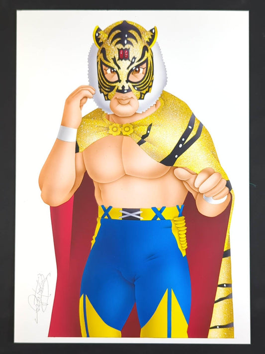 ★坂井永年氏 原画作品★「四次元殺法」初代タイガーマスク(Ⅲマークタイプ)