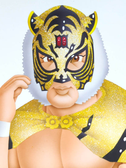 ★坂井永年氏 原画作品★「四次元殺法」初代タイガーマスク(Ⅲマークタイプ)