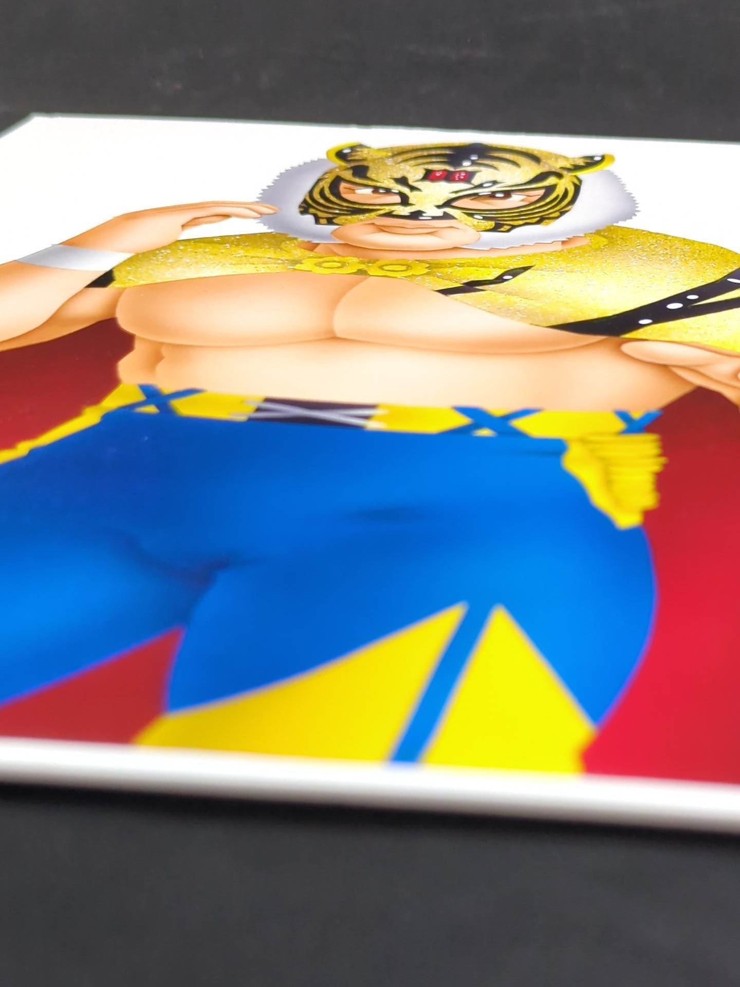 ★坂井永年氏 原画作品★「四次元殺法」初代タイガーマスク(Ⅲマークタイプ)