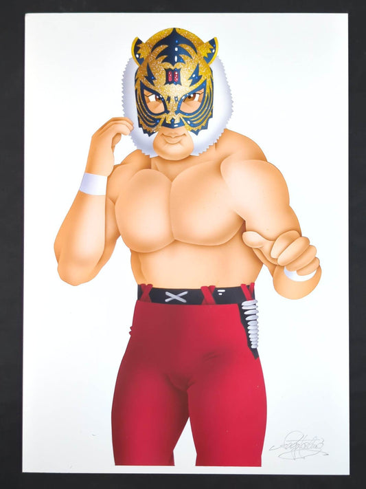 ★坂井永年氏 原画作品★「四次元殺法」初代タイガーマスク(ブルメタ・Ⅲマーク)