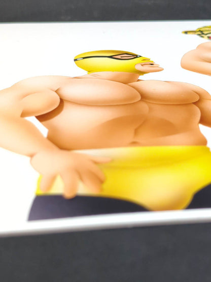 ★坂井永年氏 原画作品★「四次元殺法」初代タイガーマスクvsエル・ソリタリオ