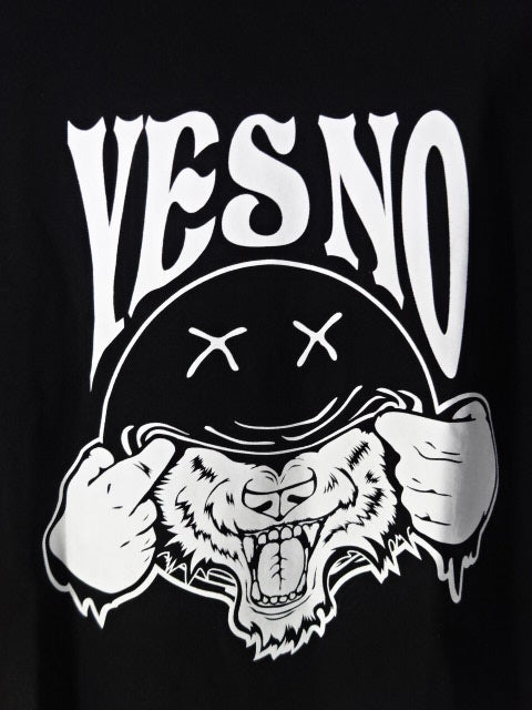 Katsuhiko Nakajima  "YES OR NO" T-Shirt (1) (Black)
