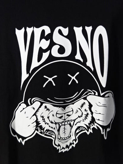 Katsuhiko Nakajima  "YES OR NO" T-Shirt (1) (Black)