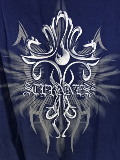 Jun Akiyama "STERNNESS" T-shirt (1) (navy)
