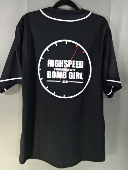 AZM "HIGH SPEED BOMB GIRL" BASEBALL SHIRT (2023)