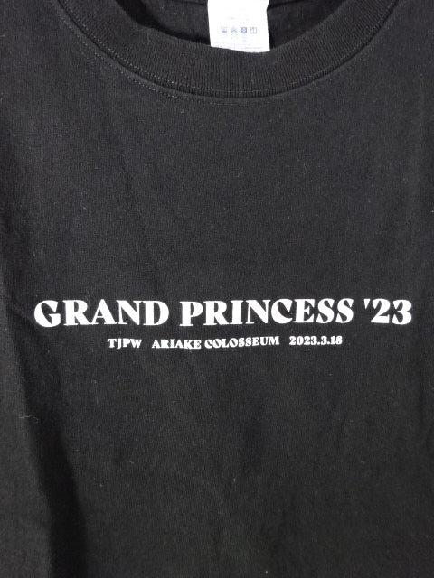 東京女子プロレス「GRAND PRINCESS '23」Tシャツ①(ブラック – 闘道館