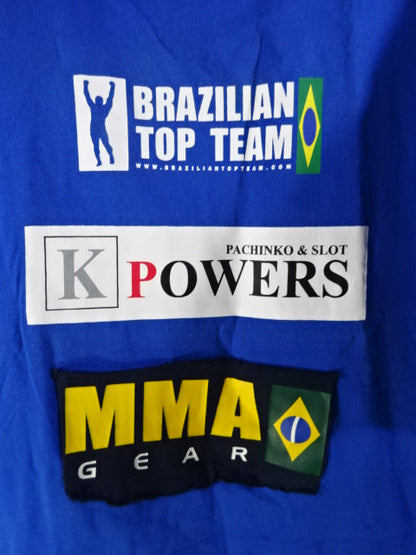 [Antonio  Rogerio Nogueira hand signed autograph Brazilian Top Team T-Shirt (2) (Blue)