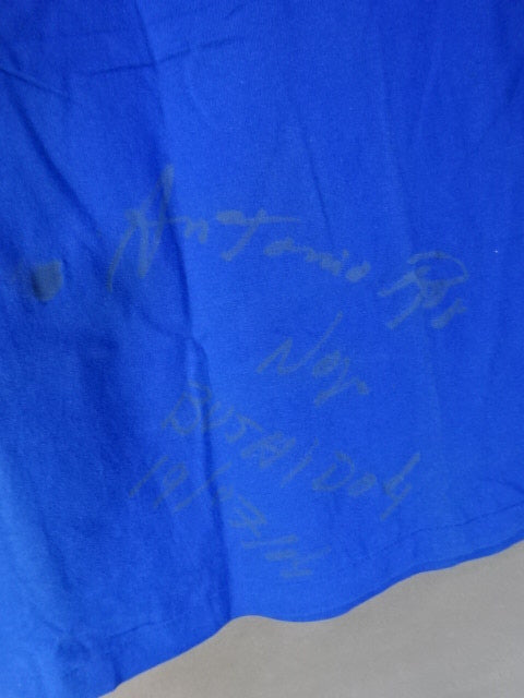 [Antonio  Rogerio Nogueira hand signed autograph Brazilian Top Team T-Shirt (2) (Blue)
