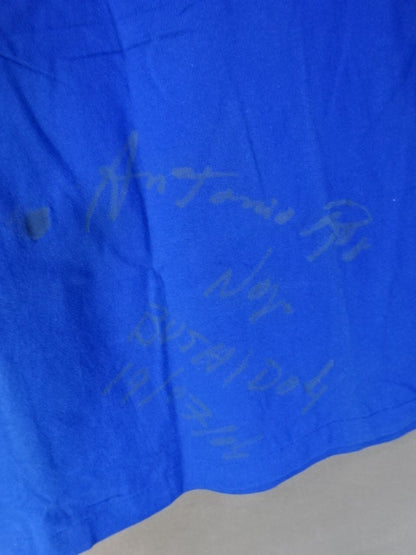 [Antonio  Rogerio Nogueira hand signed autograph Brazilian Top Team T-Shirt (2) (Blue)