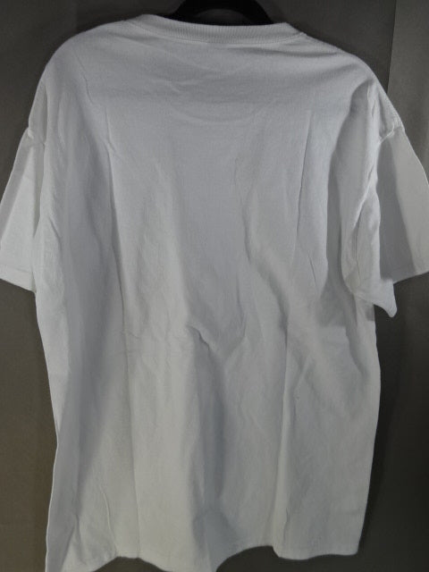 Leather Face Illustration T-Shirt (1) (White)