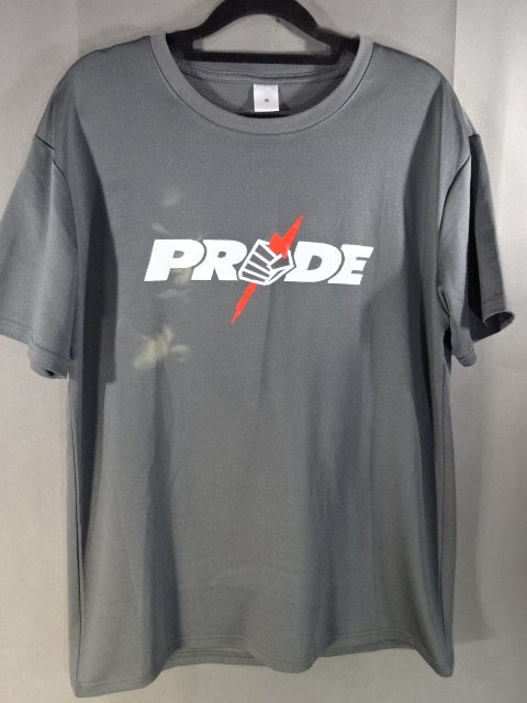 PRIDE Logo Dry T-Shirt (1) (Grey)